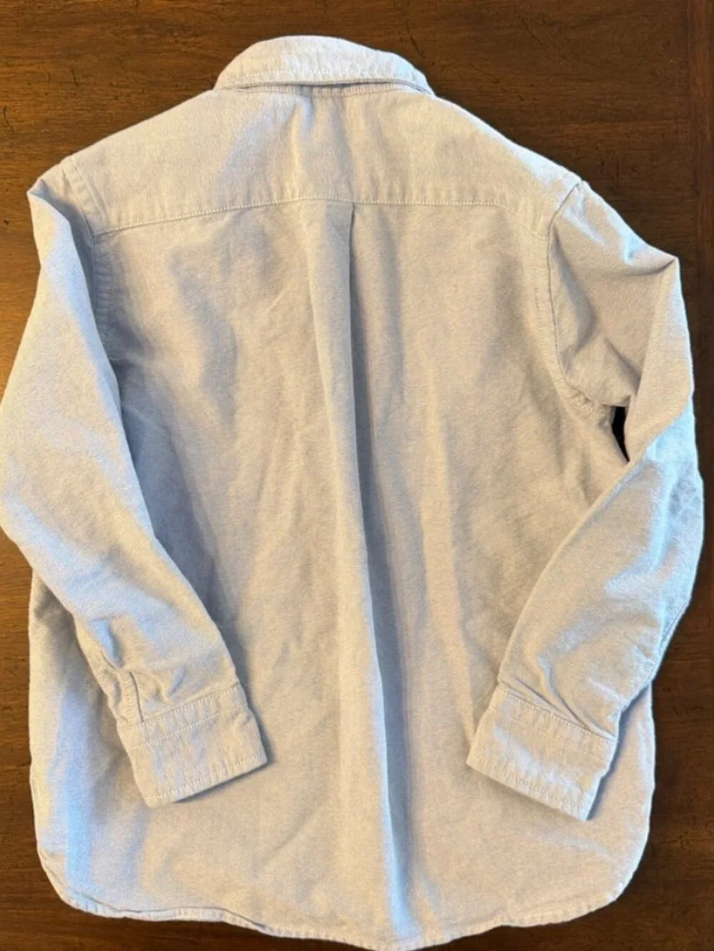 RALPH LAUREN Boys Big Pony Oxford Shirt Size 5 Blue Chambray Preppy